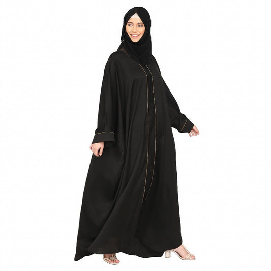 Premium Dubai Nida Kaftan- Black