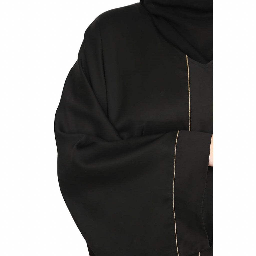 Premium Dubai Nida Kaftan- Black