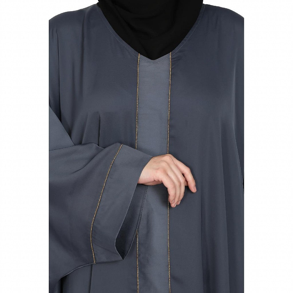 Premium Dubai Nida Kaftan- Grey