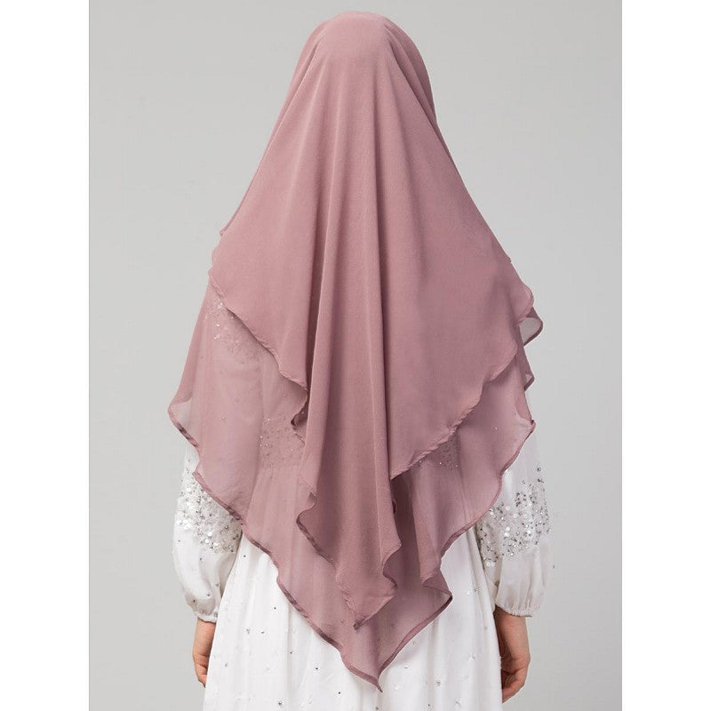 Instant Ready-to-wear Hijab- Mauve Pink