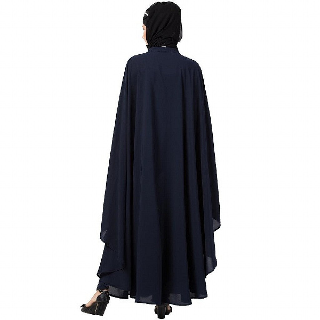 Designer Irani Kaftan with embroidery work- Navy blue