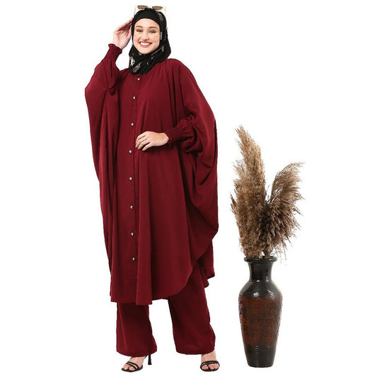 Modest Co-Ord set- Loose fit front open top with trouser