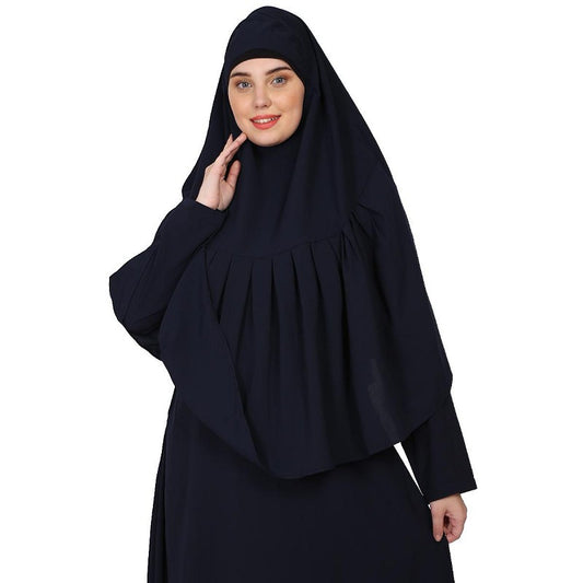 Navy blue Instant Ready-to-wear Hijab