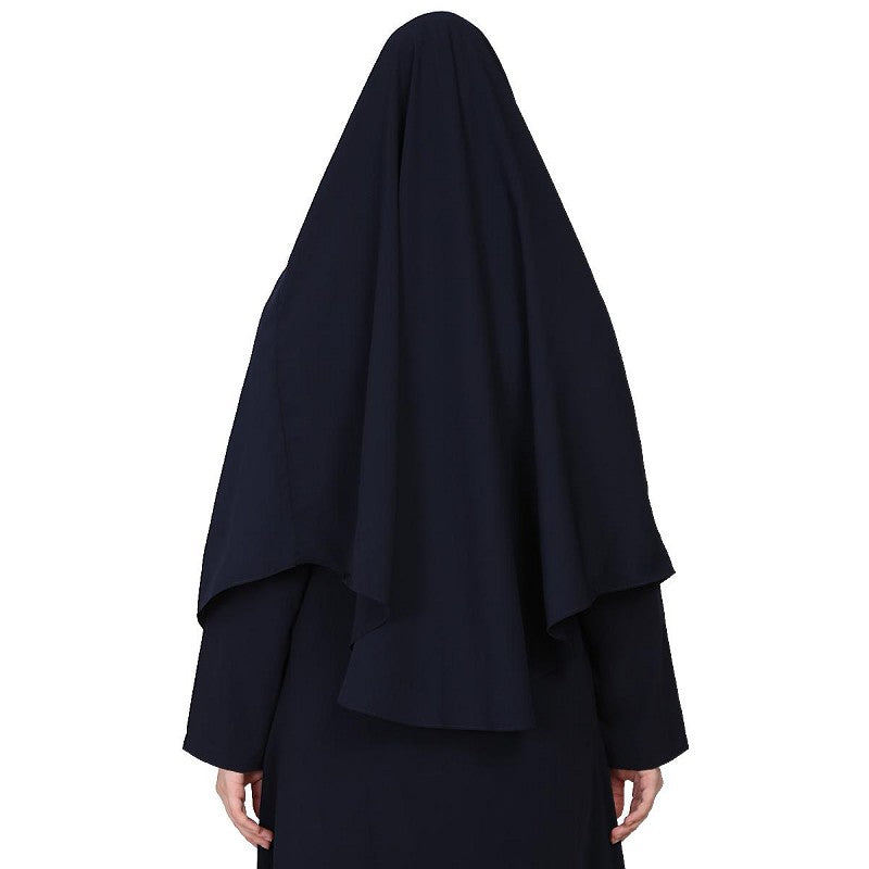 Navy blue Instant Ready-to-wear Hijab