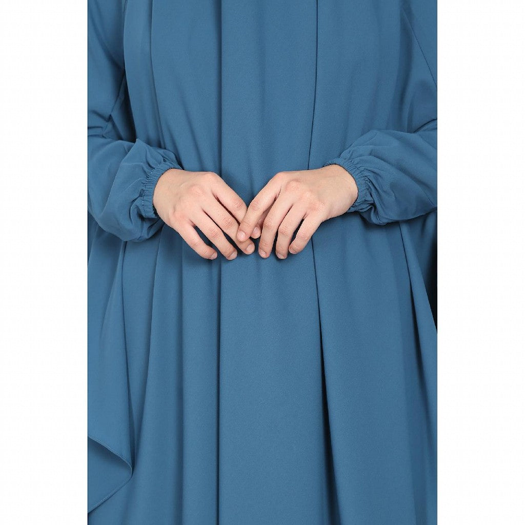 Two piece Jilbab with inner abaya - French Blue