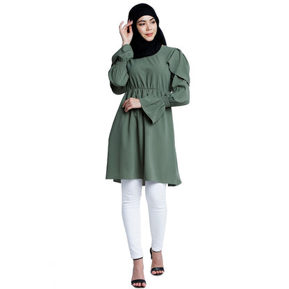 Designer modest tunic- Jade Green