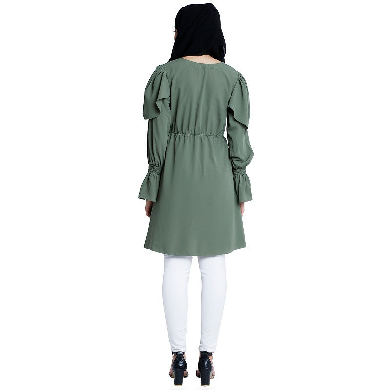 Designer modest tunic- Jade Green