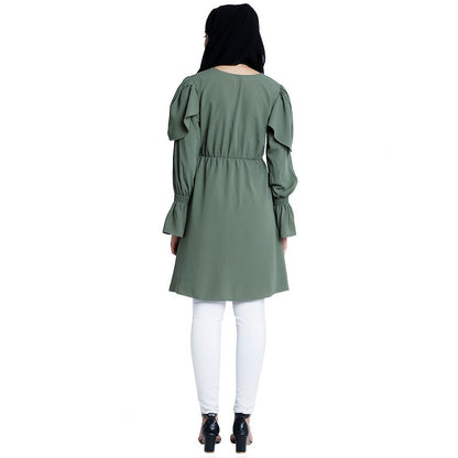 Designer modest tunic- Jade Green