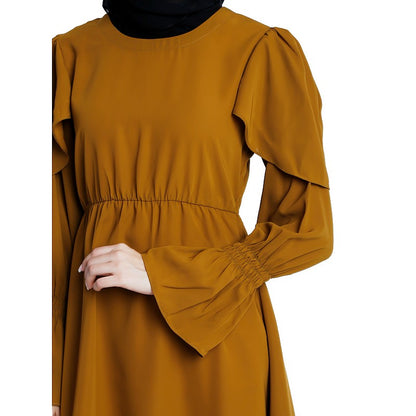 Designer modest tunic- Mustard