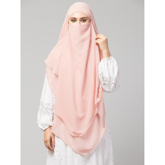 Instant Ready-to-wear Hijab- Pink