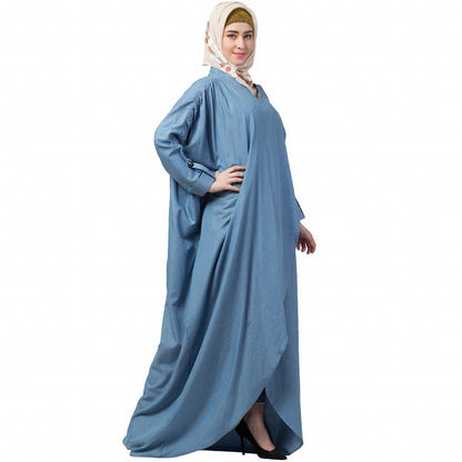 Loose fit Denim abaya