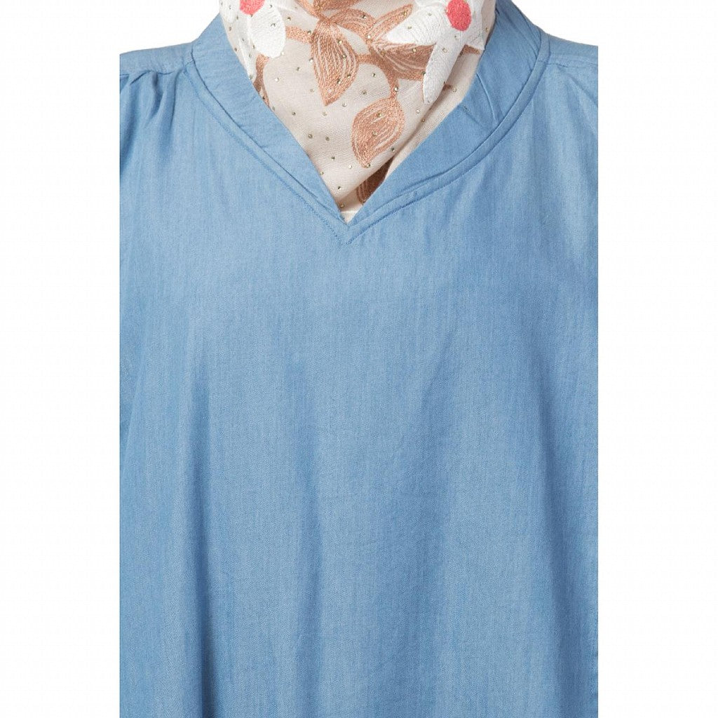 Loose fit Denim abaya