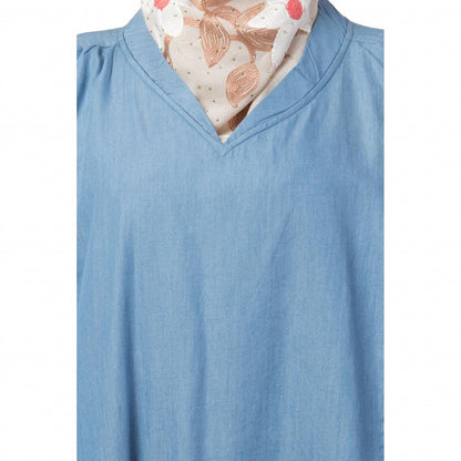 Loose fit Denim abaya