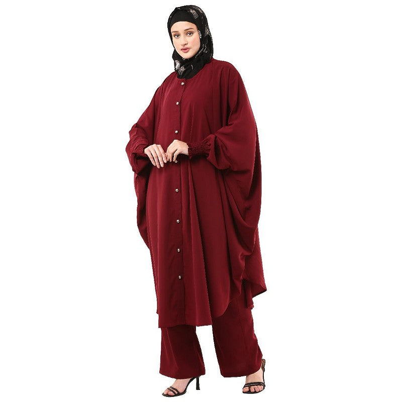 Modest Co-Ord set- Loose fit front open top with trouser