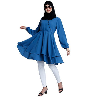 Modest designer tunic- French Blue