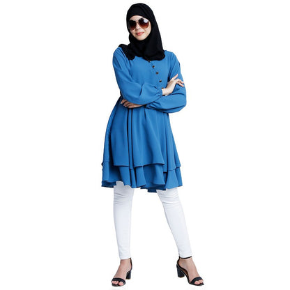 Modest designer tunic- French Blue