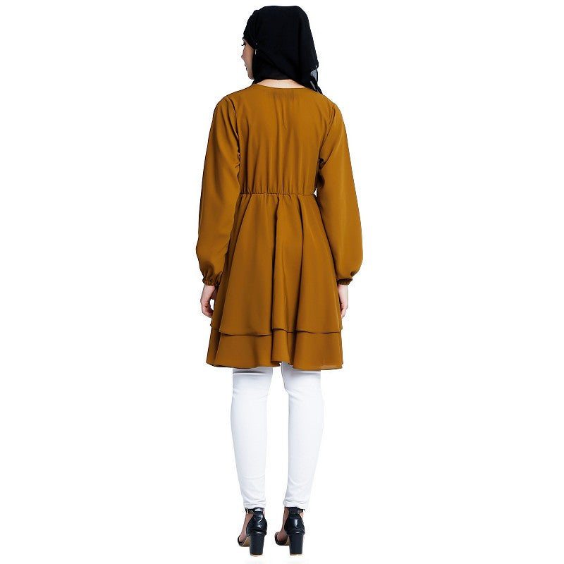 Modest designer tunic- Mustard