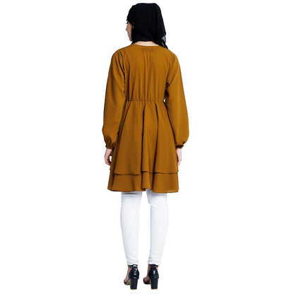 Modest designer tunic- Mustard