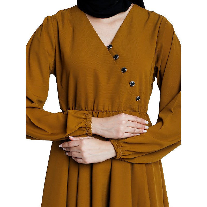 Modest designer tunic- Mustard