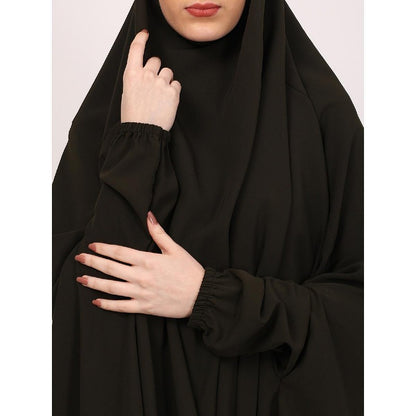 Premium Prayer Hijab -Olive
