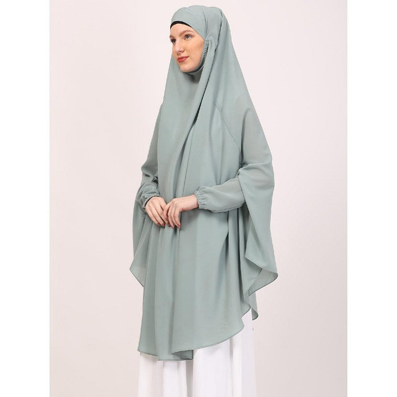 Premium Prayer Hijab -Sky Blue
