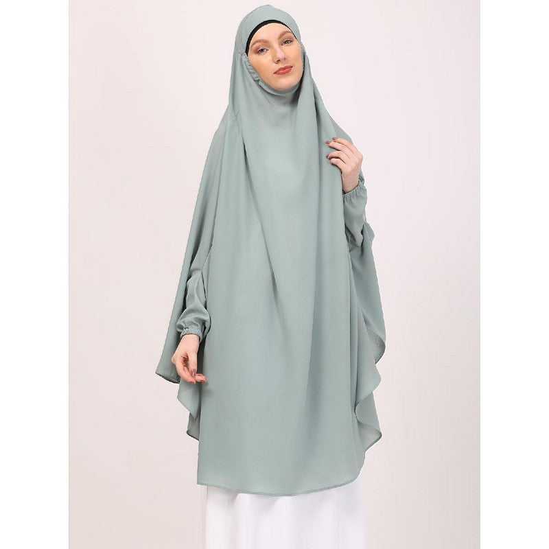 Premium Prayer Hijab -Sky Blue