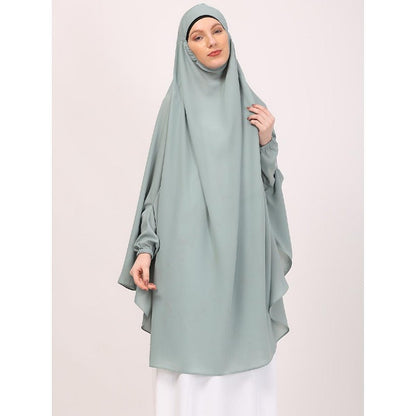 Premium Prayer Hijab -Sky Blue