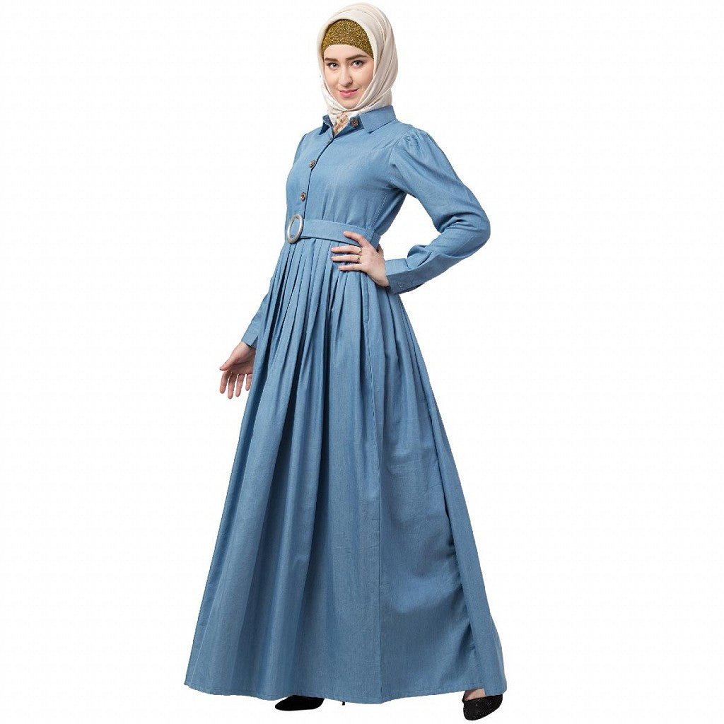 Premium Denim abaya
