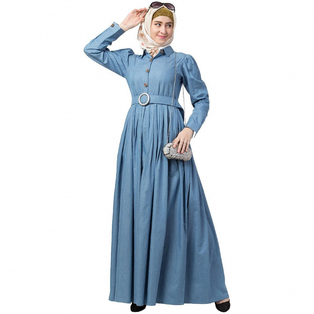 Premium Denim abaya