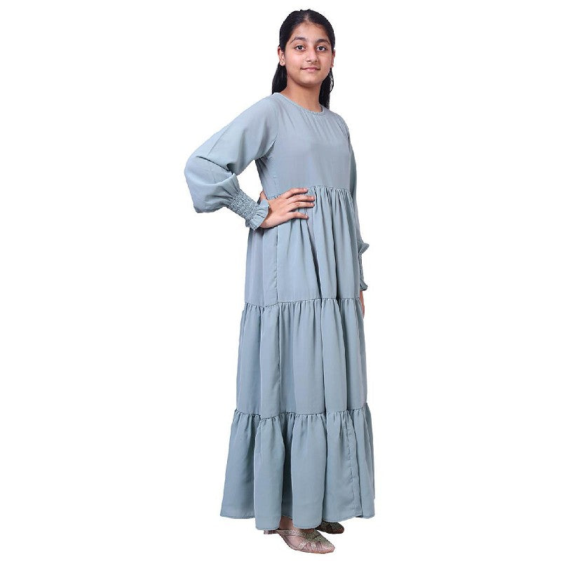 Kids Saudi niqab-Sky Blue