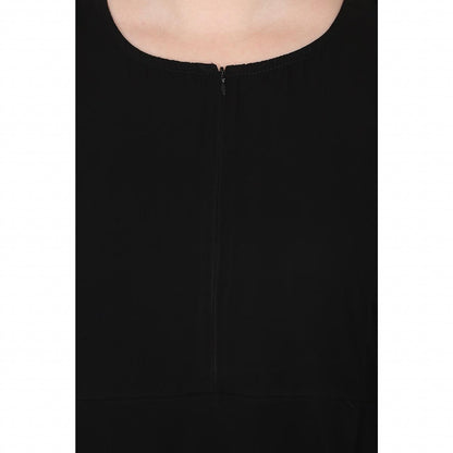 Umbrella cut abaya- Black