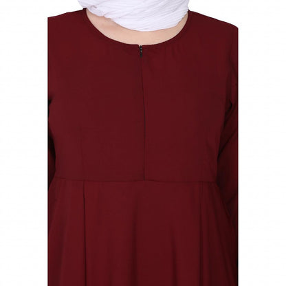 Umbrella cut abaya- Maroon