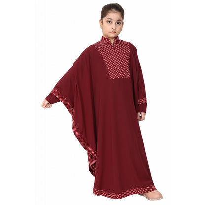 Indo Classic kaftan for kids- Maroon