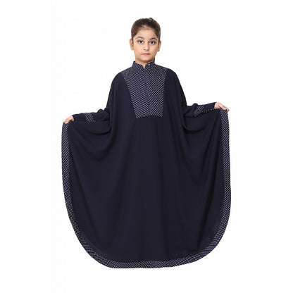 Indo Classic kaftan for kids- Navy Blue
