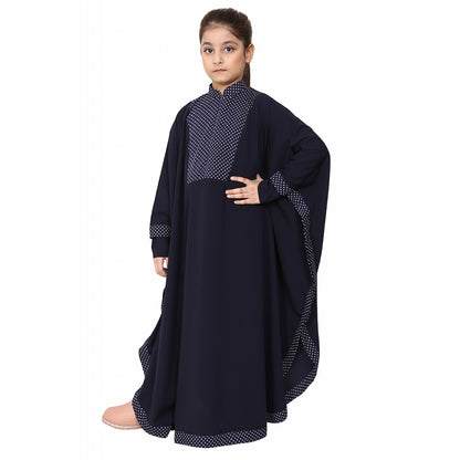 Indo Classic kaftan for kids- Navy Blue