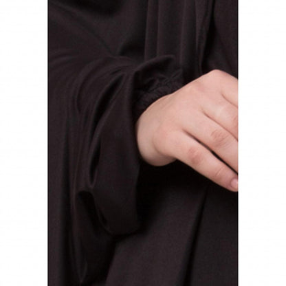 Free size jilbab with nose piece- Black