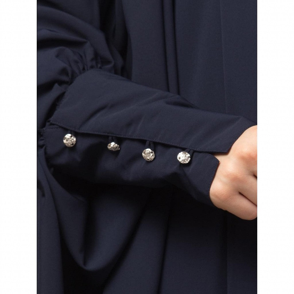Long cuff ready to wear Jilbab in one piece- Navy Blue