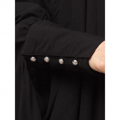 Long cuff ready to wear Jilbab in one piece- Black