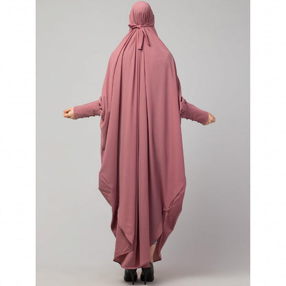 Long cuff ready to wear Jilbab in one piece- Mauve