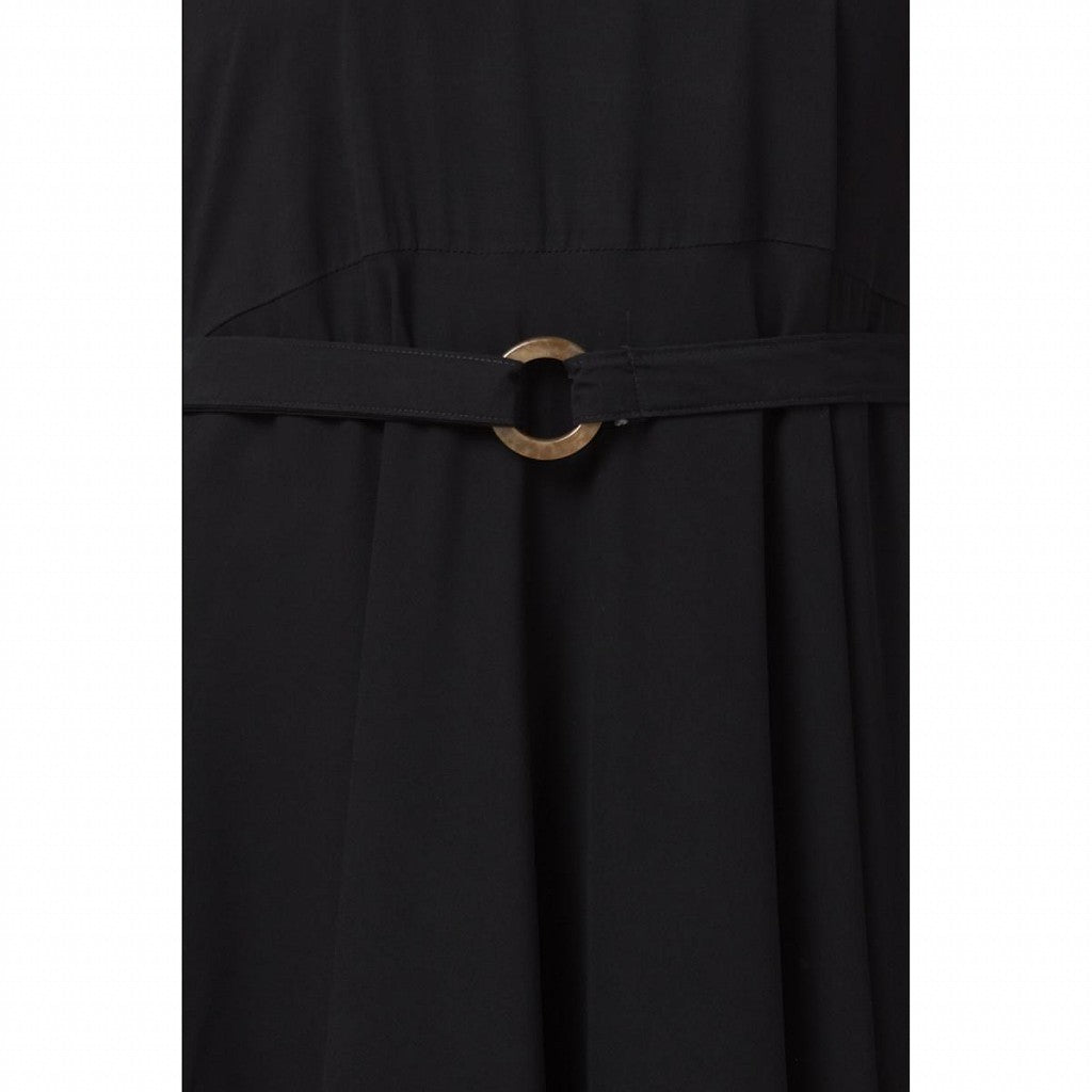 Umbrella abaya with bell sleeves- Black