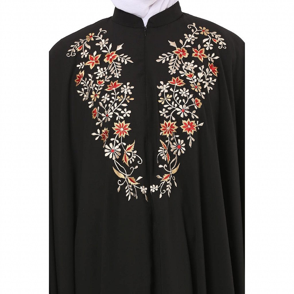 Irani Kaftan with embroidery work- Black