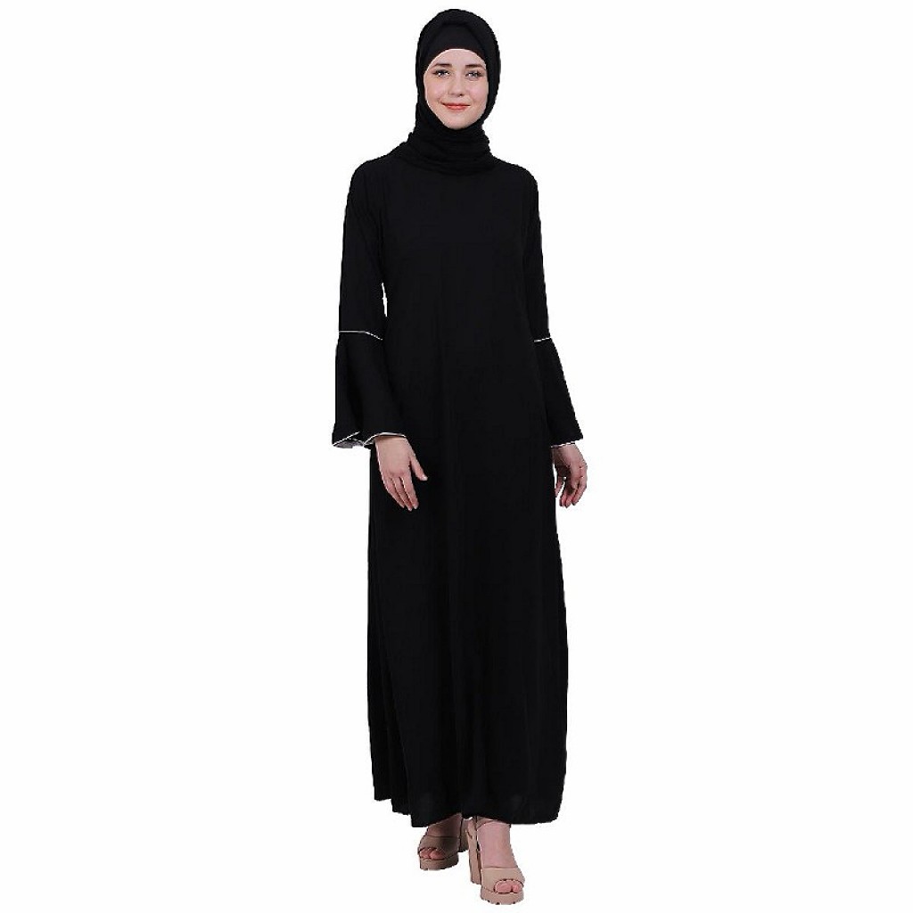 Abaya online- Buy casual A-line abaya with bell sleeves at lihaaj.com i...