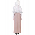 Abaya- Soft georgette skirt white top lace materials   Abaya- Soft georgette skirt white top lace materials