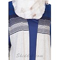 Blue Kimono Abaya - Double Layered Blue Kimono Abaya - Double Layered