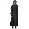 Abaya- Full flaired black colored   Abaya- Full flaired black colored