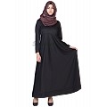 Abaya- Full flaired black colored   Abaya- Full flaired black colored
