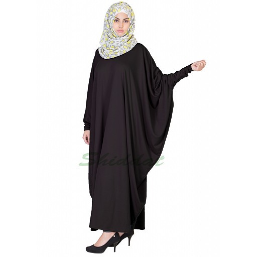 Kaftan abaya in black color