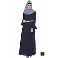 Islamic maxi dress- abaya in dark blue color Islamic maxi dress- abaya in dark blue color