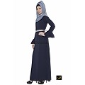 Islamic maxi dress- abaya in dark blue color Islamic maxi dress- abaya in dark blue color