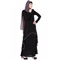 C Cut Abaya- Black C Cut Abaya- Black